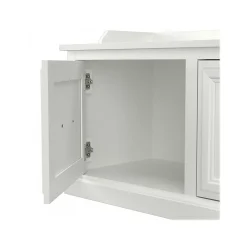 Storage Cabinets*Bush Furniture Woodland 40W Hall Tree and Shoe Storage Bench with Doors, White Ash (WDL001WAS)