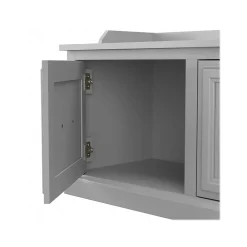 Storage Cabinets*Bush Furniture Woodland 40W Hall Tree and Shoe Storage Bench with Doors, Cape Cod Gray (WDL001CG)