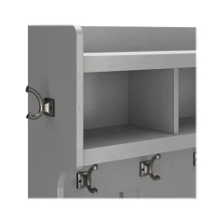 Storage Cabinets*Bush Furniture Woodland 40W Hall Tree and Shoe Storage Bench with Shelves, Cape Cod Gray (WDL002CG)