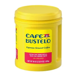 Cafe Bustelo Espresso Ground Coffee, Dark Roast, 36 oz. (SMU00055)