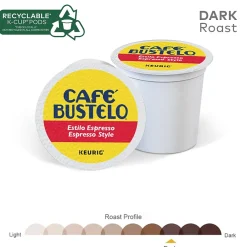 Cafe Bustelo Espresso Style Coffee Keurig® K-Cup® Pods, Dark Roast, 48/Box (5000346117)