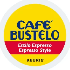 Cafe Bustelo Espresso Style Coffee Keurig® K-Cup® Pods, Dark Roast, 192/Box (5000346117)