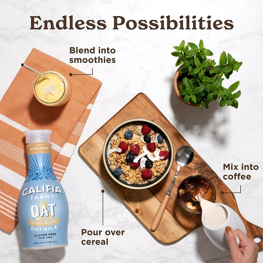 CALIFIA FARMS Oatmilk, Original, 48 Oz, 2PK