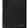 Notebooks|Cambridge 1-Subject Professional Notebook, 8.5" x 11", Wide Ruled, 96 Sheets, Black (06100)