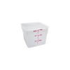 Cambro 6 Qt. CamSquare® Food Storage Container, 8 3/8" L x 8 3/8" W x 7 1/4" H, White (6SFSP148)