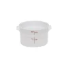 Cambro 2 Qt. Food Storage Container, 8 3/16"  D X 4 3/16" H, White (RFS2148)