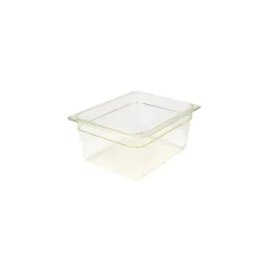 Cambro 1/2 Size 6" Deep H-Pan™ Food Pan, 12 3/4" L x 10 7/16" W, Amber (26HP150)
