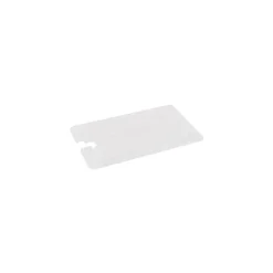 Cambro 1/4 Size Camwear® Notched Cover, 1 1/6" H x 6 1/3" W x 10 2/5" D, Clear (40CWCHN135)