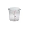 Cambro RFSCW18, 18 qt Polycarbonate Food Storage Container - Camwear Round