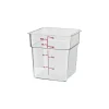 Cambro 4SFSCW135, 4 qt Polycarbonate Food Storage Container - Camwear CamSquare