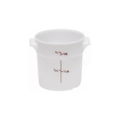 Cambro White Food Storage Container, 1 qt. (75125)