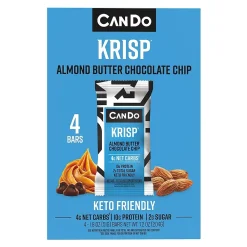 Cando Gluten Free Almond Butter Chocolate Chip Granola Bar, 4 Bars/Box(367-00001)