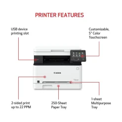 Canon imageCLASS MF653Cdw Wireless Color Laser Printer, All-In-One, Print, Scan, Copy (MF653CDW)
