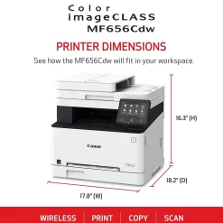 Canon imageCLASS MF656CDW Wireless Color Laser Printer, All-In-One, Print, Scan, Copy, Fax (MF656CDW)