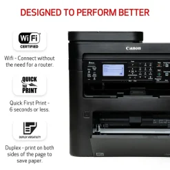 Canon ImageCLASS MF264dw II Wireless Black & White All-in-One Laser Printer (5938C020)