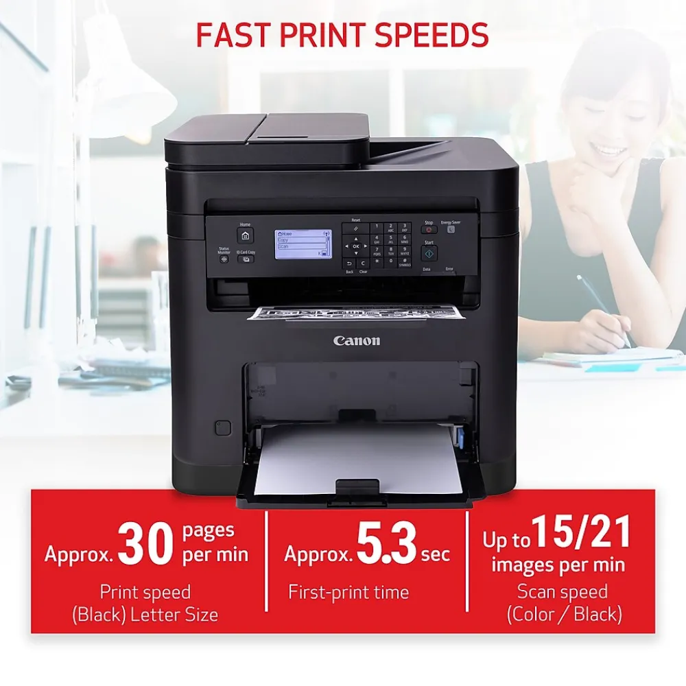 Canon imageCLASS MF273dw Wireless Black & White Laser Printer, All-In-One, Print, Scan, Copy