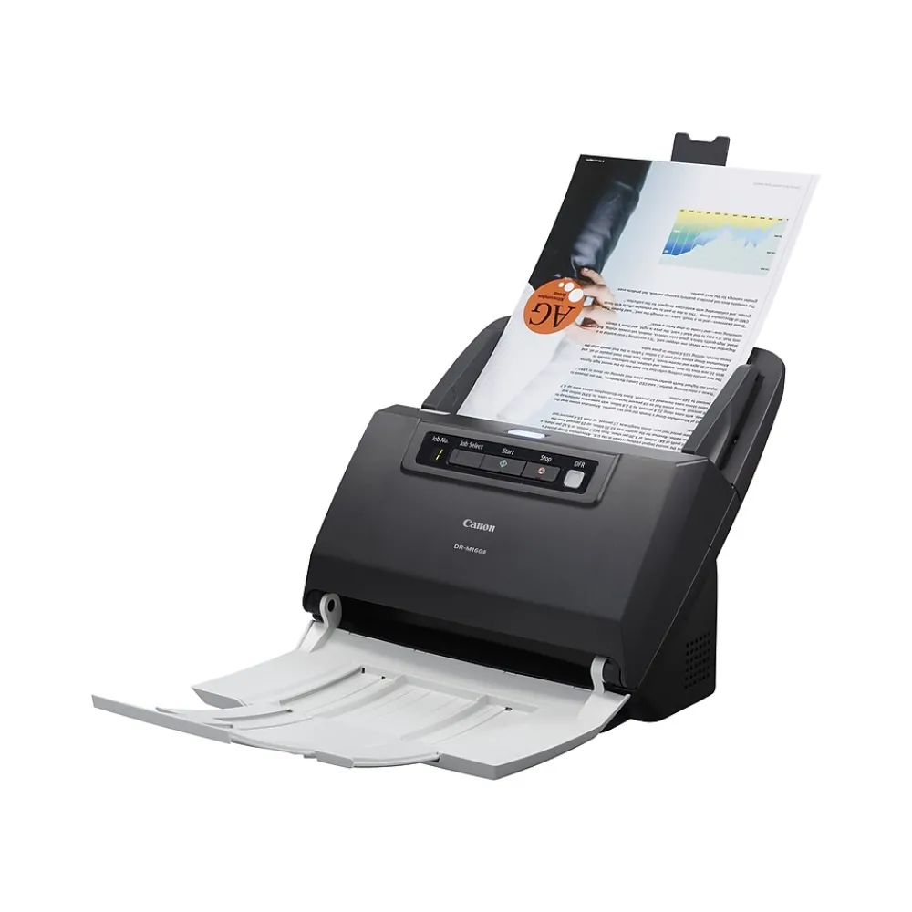 Canon imageFORMULA DR-M160II Office Document Scanner, Black/White