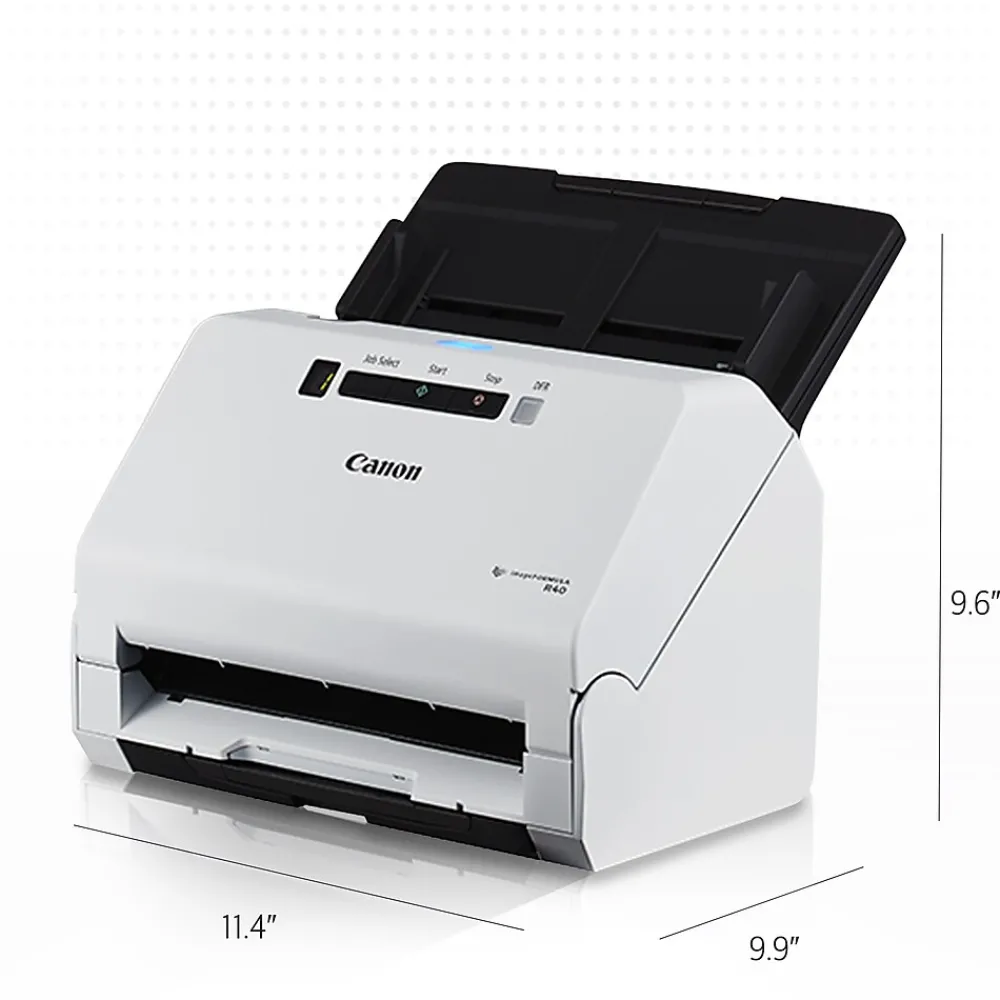 Canon imageFORMULA R40 USB Duplex Document Scanner, White (4229C001)