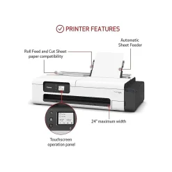 Canon ImagePROGRAF TC-20 Wireless Color Wide-Format Inkjet Printer, Single-Function, Supertank, Print (5815C002)