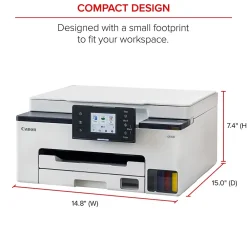 Canon MAXIFY GX1020 Wireless Color Inkjet Printer, All-In-One Supertank, Print, Scan, Copy (GX1020)