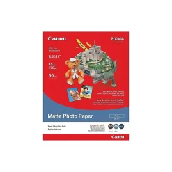 Photo Paper*Canon MP 101 Matte Photo Paper, 8.5" x 11", 50 Sheets/Pack (7981A004)