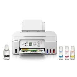 Canon PIXMA MegaTank G3270 WH Wireless Color Inkjet Printer, All-In-One Supertank, Print, Scan, Copy (G3270 WH)