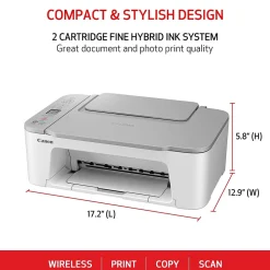 Canon PIXMA TS3520 Wireless Color Inkjet Printer, All-In-One, Print, Scan, Copy (TS3520 WHITE)