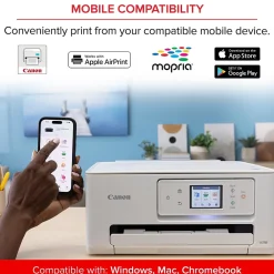 Canon PIXMA TS7720 Wireless Color Inkjet Printer, All-In-One, Print, Scan, Copy (TS7720)