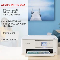 Canon PIXMA TS7720 Wireless Color Inkjet Printer, All-In-One, Print, Scan, Copy (TS7720)