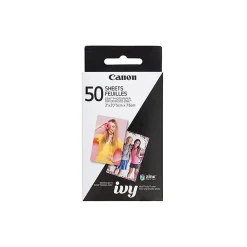 Photo Paper*Canon ZINK Uncoated Photo Paper, 2" x 3", 10 Sheets/Pack, 5 Packs/Carton (3215C001)