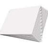 Dividers|Cardinal ® 11" x 17" Tabloid Write'n Erase® Tab Divider, 12-Tab, White, 1/St