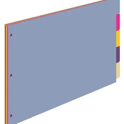 Dividers|Cardinal Blank Dividers, 5-Tab, Assorted Colors, Set (CRD 84250)