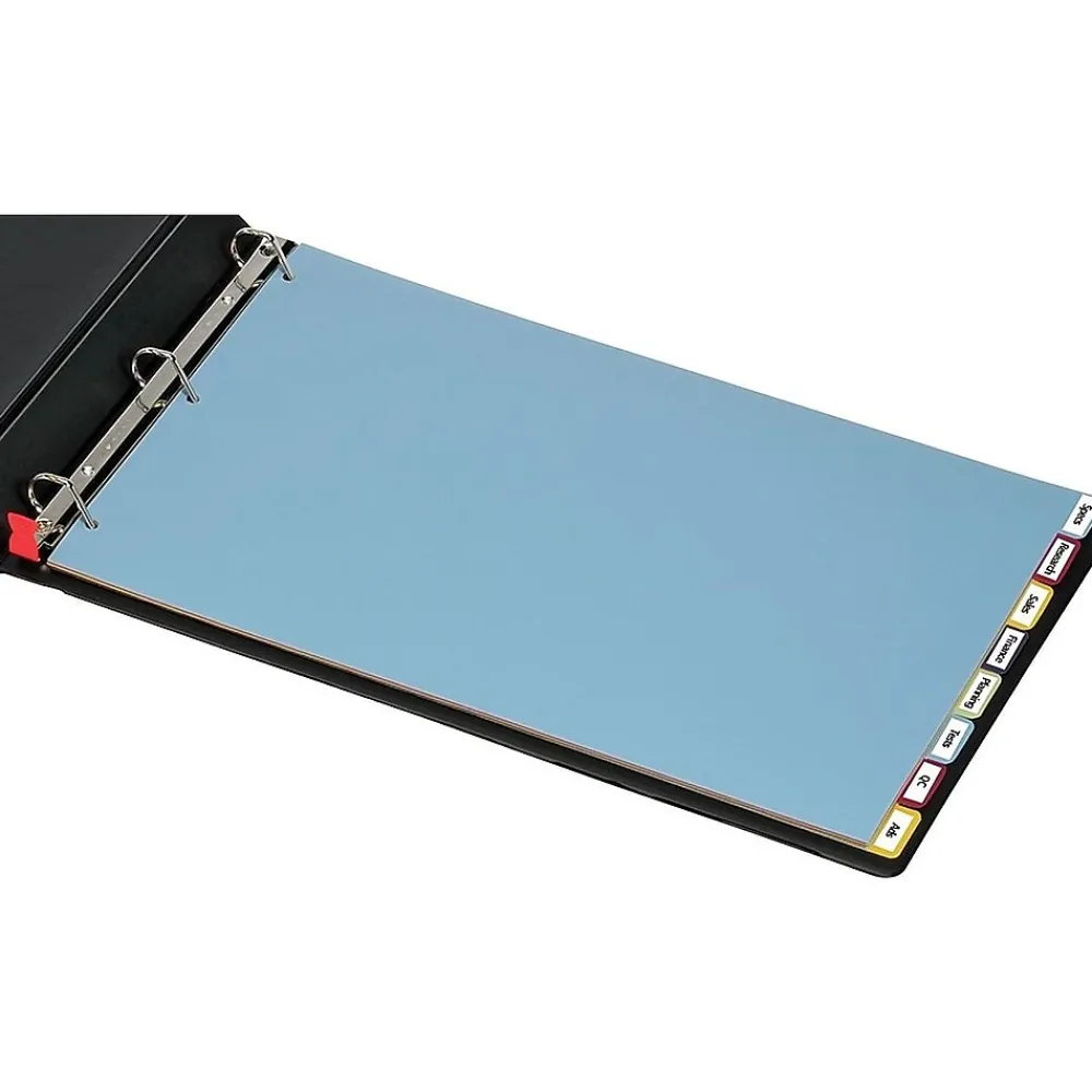 Dividers|Cardinal Blank Dividers, 8-Tab, Blue/Green/Purple/Red/Yellow (CRD 84251)