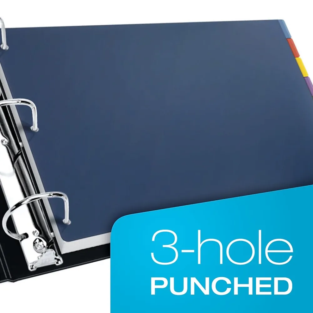 Dividers|Cardinal Blank Dividers, 8-Tab, Blue/Green/Purple/Red/Yellow (CRD 84251)