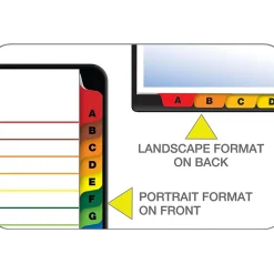 Dividers|Cardinal OneStep Printable Table of Contents and Dividers, A-Z - 26-Tab, Multicolor, 1/St