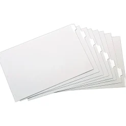 Dividers|Cardinal Write & Erase Paper Dividers, 8-Tab, White (CRD 84271)