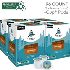 Caribou Coffee Caribou Blend Coffee Keurig® K-Cup® Pods, Medium Roast, 96/Carton (10307)