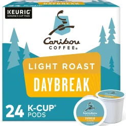 Caribou Coffee Daybreak Morning Blend Coffee Keurig® K-Cup® Pods, Light Roast, 24/Box (6994)