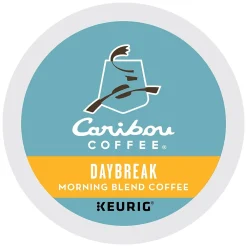 Caribou Coffee Daybreak Morning Blend Coffee Keurig® K-Cup® Pods, Light Roast, 24/Box (6994)