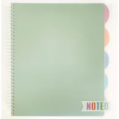 Subject Notebooks|Carolina Pad Noted Premium 5-Subject Subject Notebooks, College Ruled, 150 Sheets, Assorted Colors (17514)