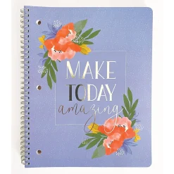 Subject Notebooks|Carolina Pad Silver Lining 1-Subject Notebook, 8.5" x 10.5", College-Ruled, 80 Sheets (00001)