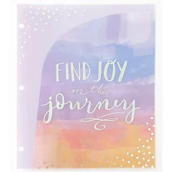 Pocket Folders|Carolina Pad Silver Lining Glossy 3-Hole Punched 6-Pocket Folder, Multicolor (93002)