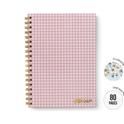 Subject Notebooks|Carpe Diem Ballerina Pink Check 1-Subject Notebook, 7.5