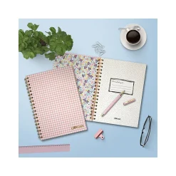 Subject Notebooks|Carpe Diem Ballerina Pink Check 1-Subject Notebook, 7.5