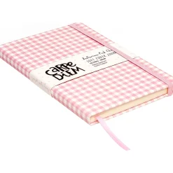 Journals|Carpe Diem Ballerina Pink Check Journal, 5.24" x 8.27", Wide-Ruled, Pink/White, 192 Pages (9371-CD)