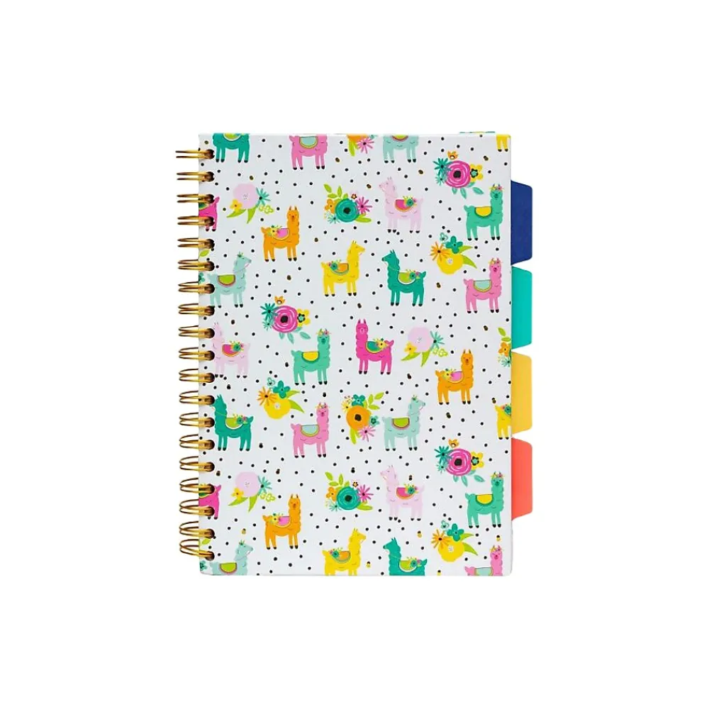 Notebooks|Carpe Diem Color Wash 5-Subject Subject Notebooks, 7.09" x 10", College Ruled, 100 Sheets, Assorted Colors, 3/Pack (9032-CD)