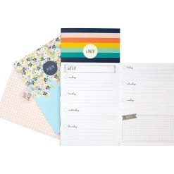 Subject Notebooks|Carpe Diem Hearts 1-Subject Notebooks, 4.1" x 5.8", 16 Sheets, Assorted Colors, 4/Pack (9367-CD)