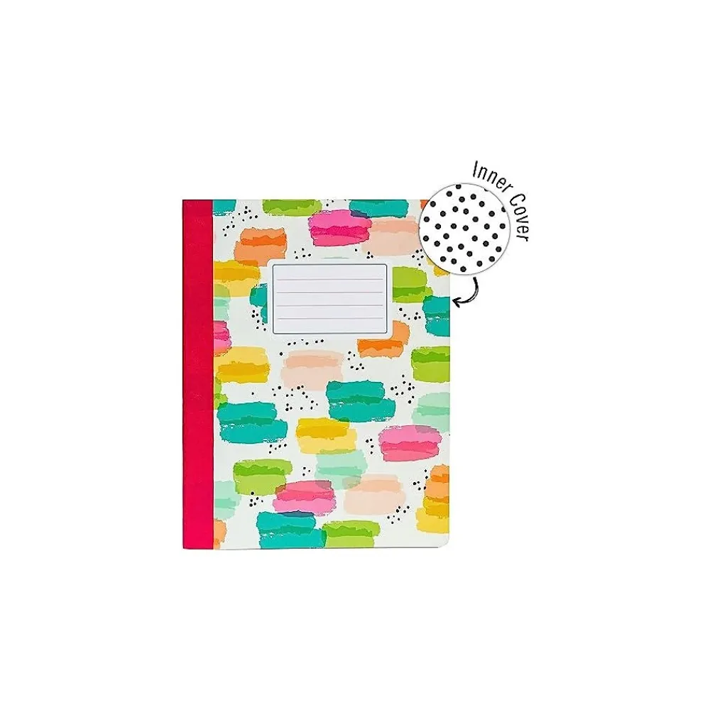 Composition Notebooks|Carpe Diem Rainbow Color Wash Composition Notebooks, 7.5" x 9.45", College Ruled, 70 Sheets, Assorted Colors, 3/Pack (9095-CD)