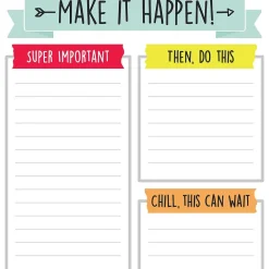 Notepads|Carson-Dellosa Notepad, 5.75" x 6.25", Assorted Colors, 50 Sheets/Pad, 6 Pads/Bundle (CD-151298-6)