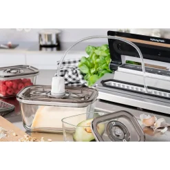Caso Design VG 3000 3-Piece Food Vacuum Canister Set Glass (11177)